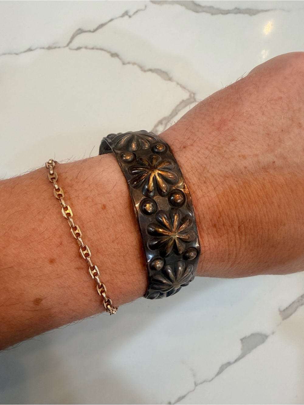 Stamped Sterling Silver-Emerson-Cuff